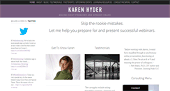 Desktop Screenshot of karenhyder.com