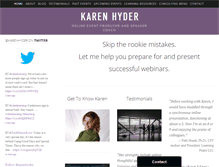 Tablet Screenshot of karenhyder.com